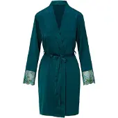 Lingadore Night Kimono 8502 | Maat: 3XL | Kleur: Pine Green