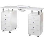Beauty System Manicured tafel + afzuigsysteem BD-3425+P, wit