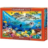 Castorland Dolphins in the Tropics – Puzzel – 1.000 stukjes – Satijnen afwerking – Perfecte pasvorm – Europese kwaliteit