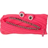 Zipit Grillz Monster etui / pennenhouder, glanzend roze