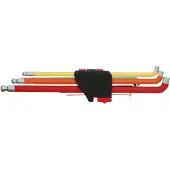 Ks Tools 151.4430, 9 stuks, staal, chroom, conform DIN ISO 2936, 560 g