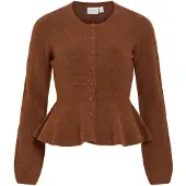 Vila Gebreid vest 'VILuna' karamel