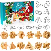 Merkloos Elzusha - Adventskalender Puzzel met 24 Dagen Vol Plezier