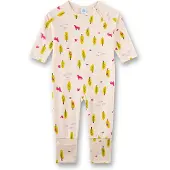 Sanetta Rompertje/body 'Waldtiere' beige / geel / pink