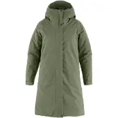 Fjällräven - Jassen - HC Hydratic Padded Parka W Laurel Green voor Dames van Gerecycled Polyester - Maat S - Groen