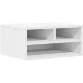 vidaXL Printerkastje 49x40x22,5 cm bewerkt hout wit
