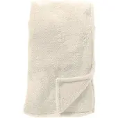 Textino plaid COZY - 140x180 cm - gerecycled zachte fleece - Off-white