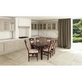 AEA Moderne 7tlg. Esszimmer Garnitur Set Klassischer Tisch 6x Stühle Stuhl Gruppen
