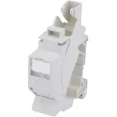 Telegärtner 100023003 Netwerkdoos DIN-rails CAT 6A Lichtgrijs