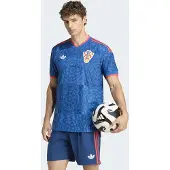 Adidas Functioneel shirt 'Kroatien 26 Authentic' blauw / navy / watermeloen rood / wit