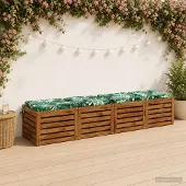 vidaXL Zitkussens SOEST 4 st 100% Polyester Bladpatroon 50 x 50 x 5 cm