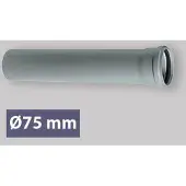 BAMPI Aansluitstuk, 1 stuk, diameter 75 mm, lengte 3000 mm
