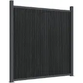 vidaXL Schuttingpaneel, grijs, 1218x186 cm, WPC