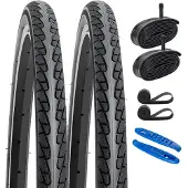 Merkloos Elzusha - Fietsbanden 26x1 3/8 met Binnenbanden Set
