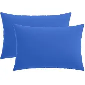vidaXL Kussensloop 2 st HEERLEN Koninklijk Blauw 30 x 50 cm Polyester