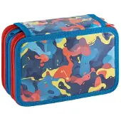 Merkloos Solidchoice - Pennen Etui met 3 Compartimenten in Camouflage