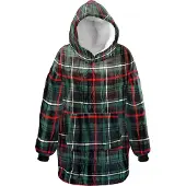Unique living Hoodie Manon Groen Ruit Onesize