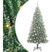 Syfax Kunstkerstboom, besneeuwd met LED-verlichting, 180 cm