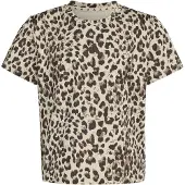 Adidas Functioneel shirt 'SEASONAL ANIMAL PRINT SPORT' beige / chocoladebruin / lichtbruin