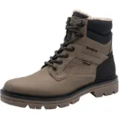 Marco Tozzi Veterboots donkerbeige / zwart