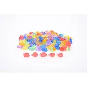 TickiT Transparante Kleurrijke Vissen, 3 stuks, Acryl, Transparant, Meerkleurig