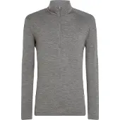 Icebreaker - Thermokleding - M Merino 260 Oasis LS Half Zip Gritstone Heather voor Unisex van Wol - Maat XL - Grijs