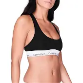 Calvin Klein Dames/Dames Logo Katoenmix Bralette (Zwart)