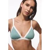 Pentik Geribbelde Bralette Bikini Top