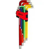 Ks Tools 1514500 RIBE Haakse schroevendraaierset 4 mm, 5 mm, 6 mm, 8 mm, 10 mm, 12 mm, 14 mm, 16 mm, 18 mm 9-delig