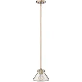 HINKLEY Elstead Congress hanglamp, E27, 18 cm, geborsteld karamel