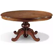 AEA Esstisch Braun Rund Klassische Esszimmer Luxus Holz Tische Design
