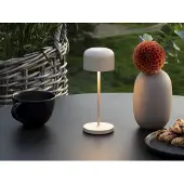 Konstsmide Tuin Tafellamp Lille | 2.5W LED | Zand Aluminium | 2200K/2700K | IP54 | Dimbaar