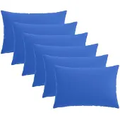 vidaXL Kussensloop 6 st HEERLEN Koninklijk Blauw 40 x 60 cm Polyester