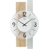 AMS Moderne wandklok, 40 cm x 23 cm x 6 cm - Model: 9554, merk: