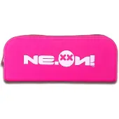 Neon 0006F, Zachte pennenhouder, Siliconen, Roze, Effen, Ritssluiting, 190 mm