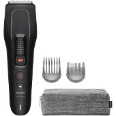 Philips Hair Clipper 5000 Series Tondeuse – Gelijkmatig en Snel Knippen - 10 Lengte-instellingen - Zelfslijpende Mesjes - Trim & Flow Kam - Tot 75 Min. Draadloos Gebruik & Opbergetui – HC5721/15