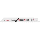 Bosch 2608656320 Reciprozaagblad S 922 HF, Flexible for Wood and Metal, verpakking van 100 stuks, 150 mm 1 stuk(s)