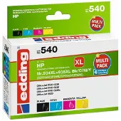Edding Inktcartridge vervangt HP 934XL+935XL Multipack 4 Compatibel Combipack Zwart, Cyaan, Magenta, Geel EDD-540 18-540