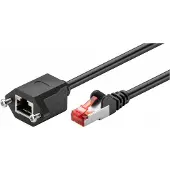 Microconnect STP601SEXT, 1 meter, Cat6, F/UTP (FTP), RJ-45, RJ-45, zwart