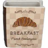 Intratuin Vaas Boek Breakfast Beige 15 X 5,5 X 18 Cm