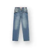 Vingino regular fit jeans - mid blue wash Blauw Jongens Denim Effen - maat 158