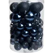 Intratuin Kerstbal Tara Blauw D 8 Cm 100-delig