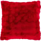 Unique living Sierkussen Tina Pluche Rood 45 X 45 Cm