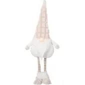 Intratuin Kerstfiguur Pimbol Gnoom Beige / Wit 18 X 10 X 60 Cm