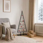 vidaXL Metalen kerstboom KUOPIO 125 cm Metaal Zwart