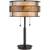 QUOIZEL LED Tafellamp Laguna | 2X E27 Max 60W | Renaissance Copper