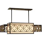 Elstead Lighting Elstead Remy kroonluchter, E27, 4-voudig, Heritage brons, met gouden details