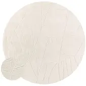 TT Home Woonkamer tapijt slaapkamer hoogpolig zacht wasbaar effen 3D look modern 160 x 160 cm Rond 160 x 160 cm Rond beige