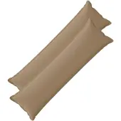 vidaXL Kussensloop 2 st HOUTEN Taupe 40 x 145 cm Polyester