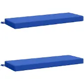 vidaXL Bankkussens SOEST 2 st 100% Polyester Koninklijk Blauw